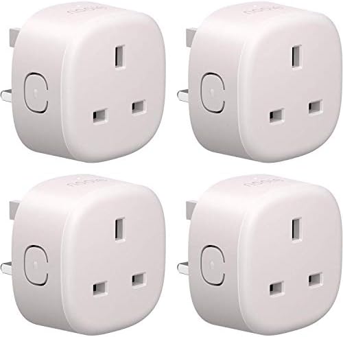 Nooie Smart Plug WiFi Outlet Compatible with Alexa, Google Home, Wireless Socket Remote Control Timing Function No Hub Required 4 Pack