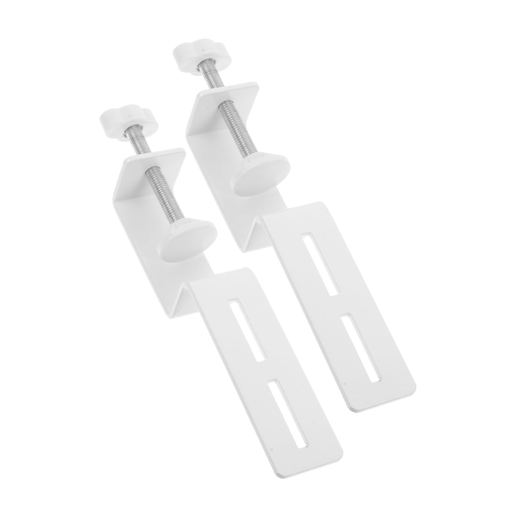 SOLUSTRE Desk c Clamp Mount 2 Pack Metal Painted c Clamp Base Stand Table Clamp Mounting Bracket for Monitor White