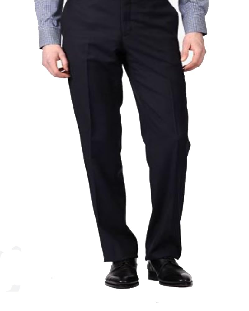 Mens Paul Betenly Black Roma Modern Fit Dress Pants