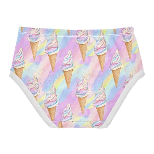 Girls Underwear Soft Cotton Ice Cream Cones Kids Panties in Sizes 2/3t, 4t, 5t, 6 and 82