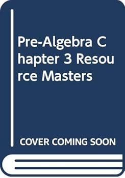 Paperback Pre-Algebra, Chapter 3 Resource Masters Book