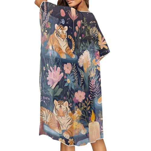 Vintage Bathing Suit Cover Up for Women Sexy Kimono Swimsuit Cover Ups Breathable Long Hawaiiann Cardigan2