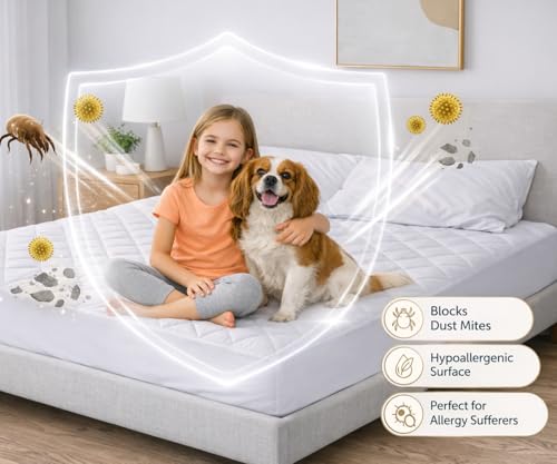Protector de colchón ajustable Super King Viscount de 15 cm con microfibra transpirable 6