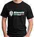 Produktbild Bianchi Passione Celeste Bicycle Mens T-Shirt Black Size XL
