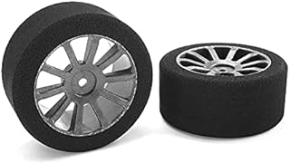 Corally 14705-35 Attack Foam Tires, for 1/10 GP Touring, 35 Shore, 30mm Rear, Carbon Rims