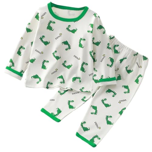 Kids Boys Girls Cotton 𝐏a𝐣ama Set Long Sleeve 𝐏ajamas Strawberry Pattern Sl𝐞epwear Cute Cartoon Loung𝐞wear 𝐏𝗝s