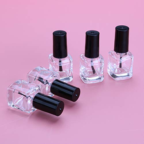 FRCOLOR 5 Stück/Packung mit Nachfüllbarem Nagellack Flasche Pinsel Leere Form mit Behältern Ml Und – Klarer Kleiner… – Bild 4