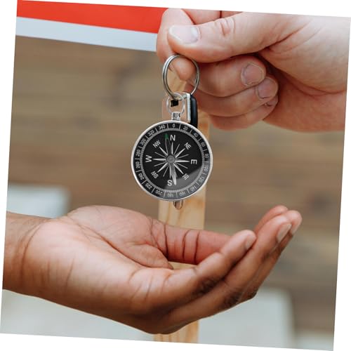 Brújula de aluminio compacta 4 piezas POPETPOP miniatura 7