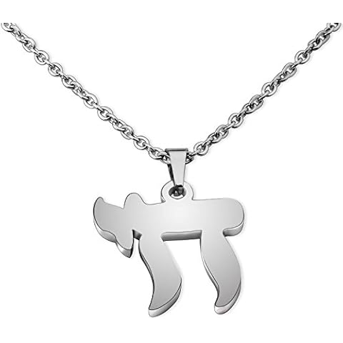 Jewish Chai Necklace Bar Mitzvah Bat Mitzvah Gift (Chai Necklace Silver) Cover