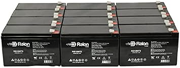 Raion Power 12V 8Ah Replacement AGM Battery for Go-Ped ESR750H Hoverboard - 12 Pack