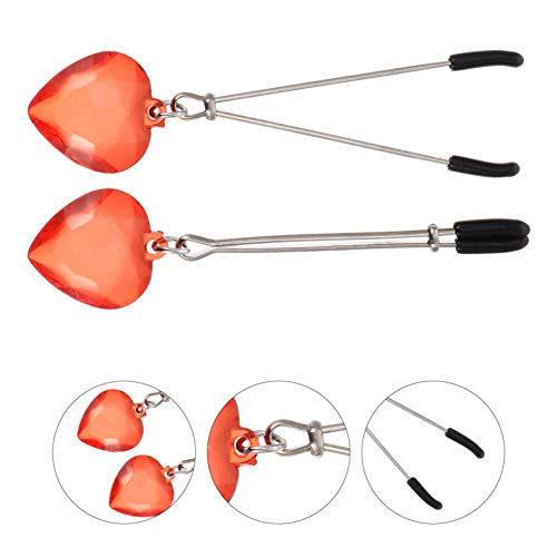 ARTIBETTER Braçadeira de Mamilo Coração Clipe de Leite Clipe de Mamilo Clipe de Clitóris Joias de Ma