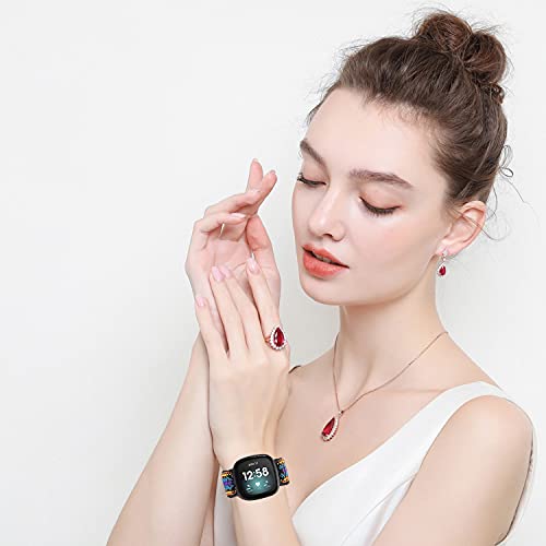 Pack de 8 correas elásticas compatibles con Fitbit Versa miniatura 4