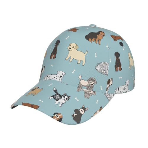 Casquette de baseball homme femme motif chien dessin animé chapeau soleil sport
