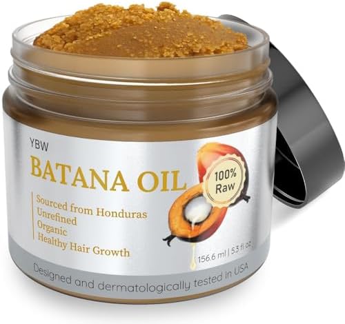 Raw Batana Oil for Hair Growth by Dr. Sebi Organic Raw Honduras Oil - 100% Pure & Natural Botana Paste for Thicker, Stronger Hair for Men and Women
