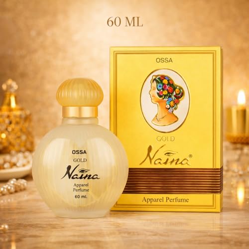 Image of Ossa Gold Naina Perfume for Women, 60ML | Long Lasting Perfume | Musky Ambery Fragrance | Premium Wear Scent for All-Day Freshness, Confidence & Elegant Feminine Appeal