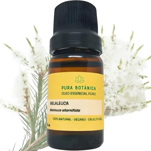 Óleo Essencial de Melaleuca - Tea Tree 100% Puro e Natural, Ideal para Aromaterapia, Difusor, Massagem - 5 mL - Pura Botânica