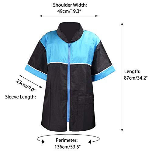 Noverlife Pet Grooming Jacket with Zipper, XL Size, Lightweight Hair Repellent Shirt Style Pet Groomer Smock for Dog Cat Grooming, Hair Salon Barber Hairdresser Work Clothes by Noverlife - Used condition - Image 2