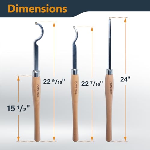 POWERTEC 71827 Carbide Hollowing Set
