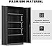 Tall Metal Storage Cabinet with Locking Doors and 4 Adjustable Shelves, 72.05