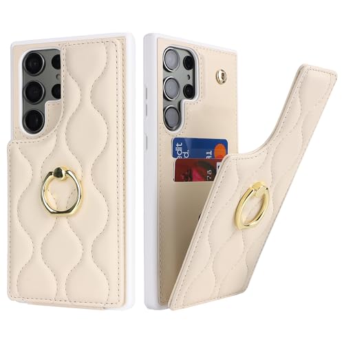 SailorTech Samsung Galaxy S23 Ultra Hülle mit Kartenhalter für Frauen, Galaxy S23 Ultra Handyhülle Ring-Ständer [Kartenf...