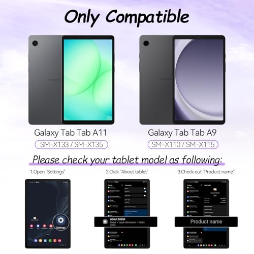 Image of IPROKKO 2 Pack Anti Blue Light Screen Protector for Samsung Galaxy Tab A11 2025 8.7-Inch & A9 2023, Matte Anti Glare Harmful Light Filter Eye Protection Cover, Bubble Free Easy Install