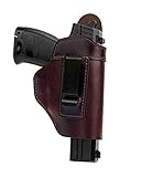 Gun Holster Genuine Leather Appendix Carry Holster for Glock for S&w M&p Shield | Glock 17 19 22 23 32 33 43 | Springfield Xd & Xds | and Similar Sized Handguns Concealed Carry Holster for Men Brown