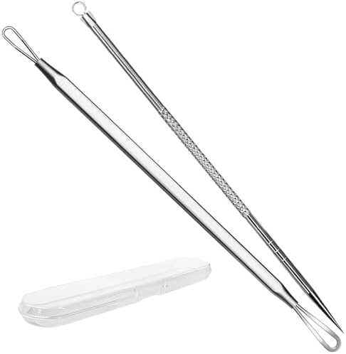 Stainless Steel Blackhead Remover, Pimple Extractor, Pimple Poppe...
