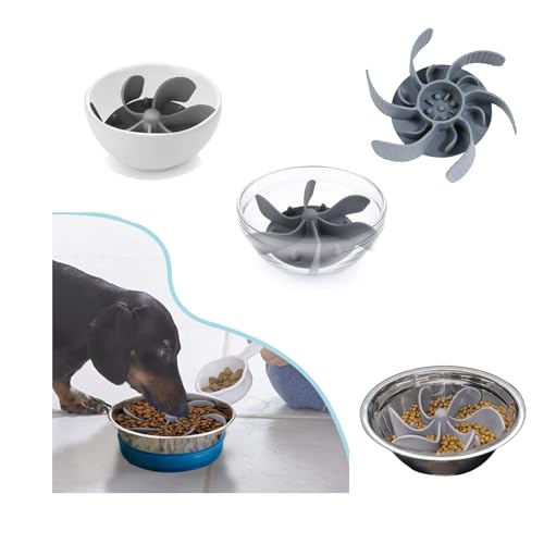 Fayemint Hunde Langsamer Fressnapf, Anti Schling Napf Hund, Slow Feeder Hundenapf, für Hunde und Katzen (17×3,5cm)