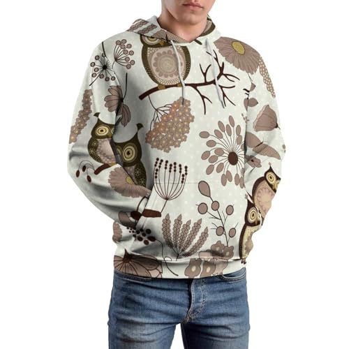 Hoodie papillon hibou pulls et sweats à capuche manche longue taille S