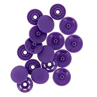 Boutons-Pression Plastique Blanc Bohin 13mm - 8 Pièces - Sans Couture