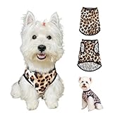 Dog Shirts Summer Printed Puppy Clothes Breathable Cute Sleeveless Pet T Shirts for Small & Medium Dogs & Cats, Soft Stretchy Puppy Shirt S