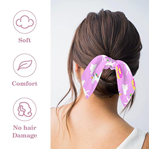 Lot de 6 écharpes à cheveux ruban pour queue de cheval - 2