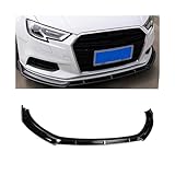 Photo Gallery bbioss 3 pezzi paraurti anteriore splitter compatibile per audi a3 8v standard edition 2017-2020 spoiler mento diffusore auto presa d aria kit di protezione carrozzeria larga (nero lucido Photo Gallery bbioss 3 pezzi paraurti anteriore splitter compatibile per audi a3 8v standard edition 2017-2020 spoiler mento diffusore auto presa d aria kit di protezione carrozzeria larga (nero lucido