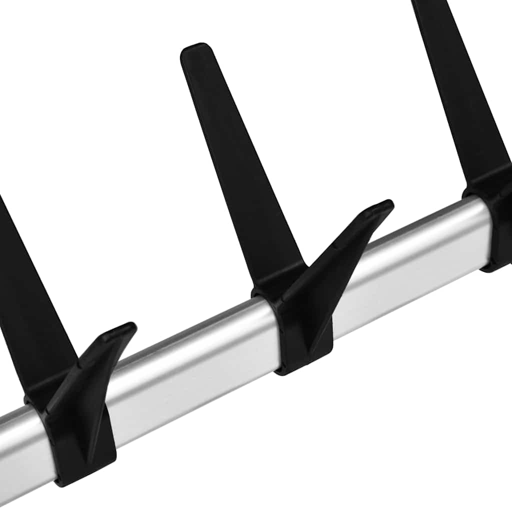 Teleskop-Schuhregal – Platzsparender Schuhständer aus Aluminium, höhenverstellbar 250-300 cm, für bis zu 54 Paar Schuhe, Stabiler Schuh-Organizer für Flur und Ankleide, Silber Schwarz
