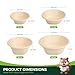 hooray mida 48 OZ [100 Pack] Heavy Duty Compostable Salad Bowls - 100% Sugarcane Fiber, Microwave Safe - Large Disposable Bowls for Soup, Salad, Ramen, Popcorn 2