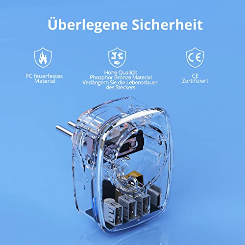 VINTAR Italia Adattatore da Viaggio Universale