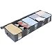Lifewit Large Capacity Under Bed Storage Bag with 5 Clear Window for Clothing, Shoes, Blankets, Clothes, Sweaters, Grey