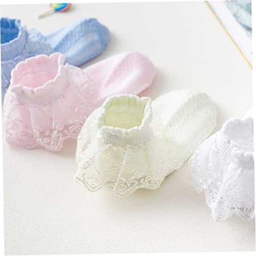 Girls Lace Ankle Socks Breathable Ruffle Princess Short Socks for 7-10T Kids White 1Pair kids ruffle2