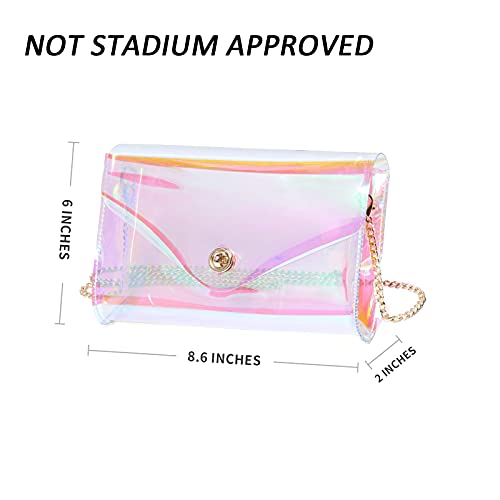 Image of Vorspack Clear Purse for Women Clear Crossbody Bag Cute for Sports Concert Prom Party Present