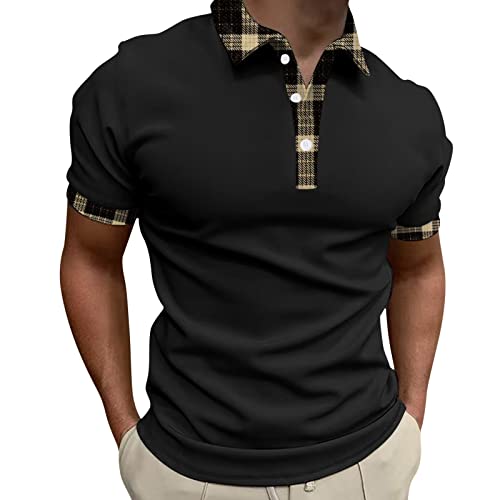 Polo homme en tricot de coton respirant à manches courtes coupe ajustée uni