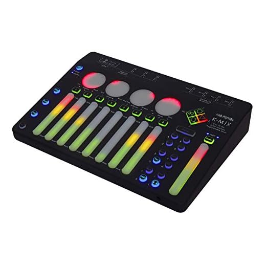 K-Mix Compact 8-Channel Digital Mixer with Effects and Multi-Channel 8x10 USB Audio Interface
