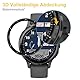 Beukei 3 Stück Panzer Schutz Glas für Garmin Venu 3s, Schutzfolie,9H Härte,HD Klare,Blasenfrei,Anti-Kratzen, Fullscreen Panzerglas Film