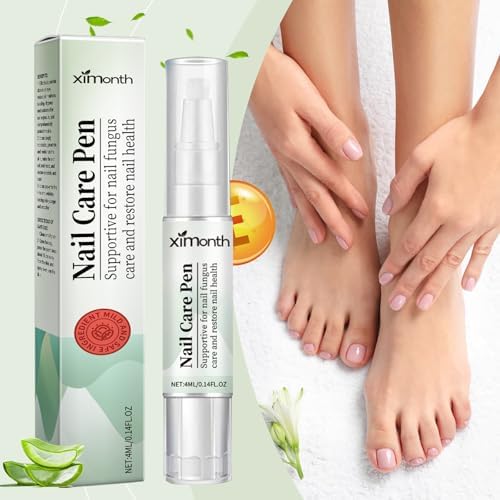 4 Pezzi Nail Care Pen, Penna per la Cura Delle Unghie, Arricchito con Tea Tree Oil, Fiori di Camomilla, Aloe Vera