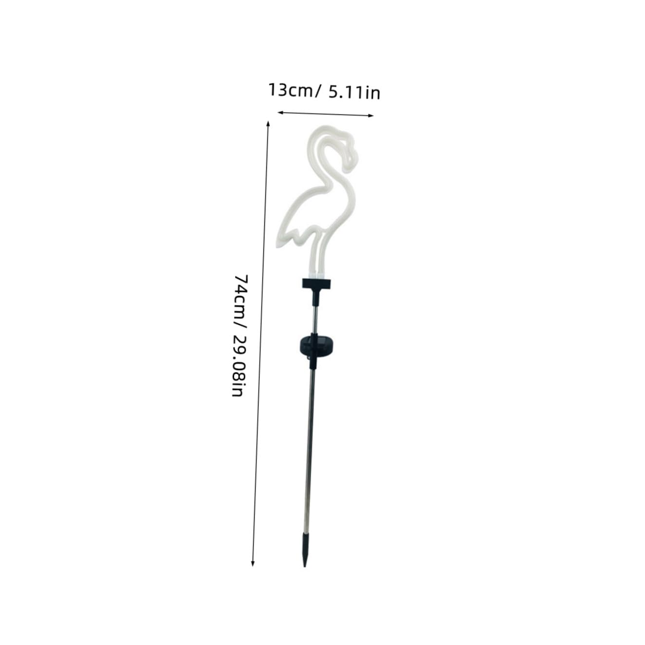 Angoily Solar Gartenleuchten 2 Stück Neon Flamingo Kaktus LED Außenleuchten Wetterfeste Solarleuchten für Terrasse und Garten Dekoration mit Bodenmontage