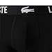 Lacoste Men's Cotton Stretch Croc Boxer Briefs, 5-pack (Amazon Exclusives), Black/Black/Red/White, XX-Large