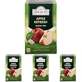 Ahmad Tea Apple Refresh - Té negro de manzana (20 bolsas) (Paquete de 4)