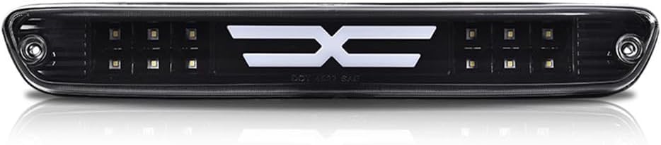 PIT66 LED 3rd Brake Light Compatible with Chevy Colorado 2004-2012/Compatible with GMC Canyon 2004-2012 High Mount Stop Light Rear Tail Cargo Lamps Smoked Lens Black Housing