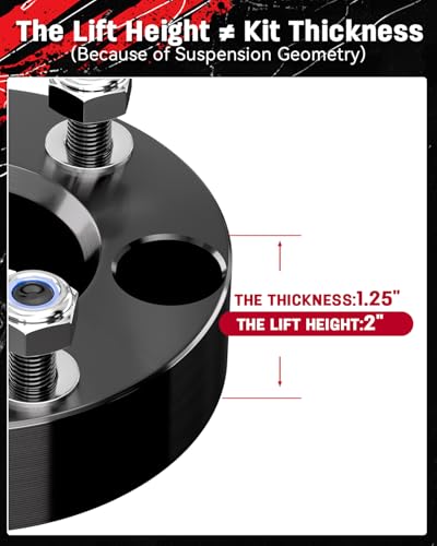 Image of Richeer 2 inch Front Leveling Lift Kit for 2006-2026 Ram 1500 4WD