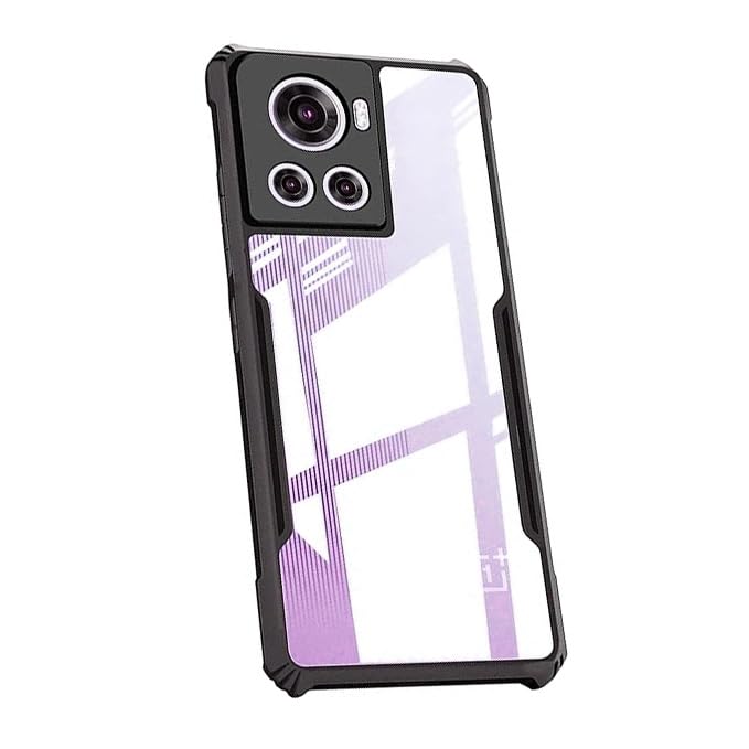 COBERTA Back Cover for OnePlus 10R 5G Back Cover Case - Black Transparent (B0CGLN6YLG) Amazon Price History, Amazon Price Tracker