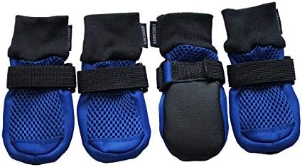 LONSUNEER Dog Boots Breathable Protect Paws Soft Nonslip Soles in 5 Sizes